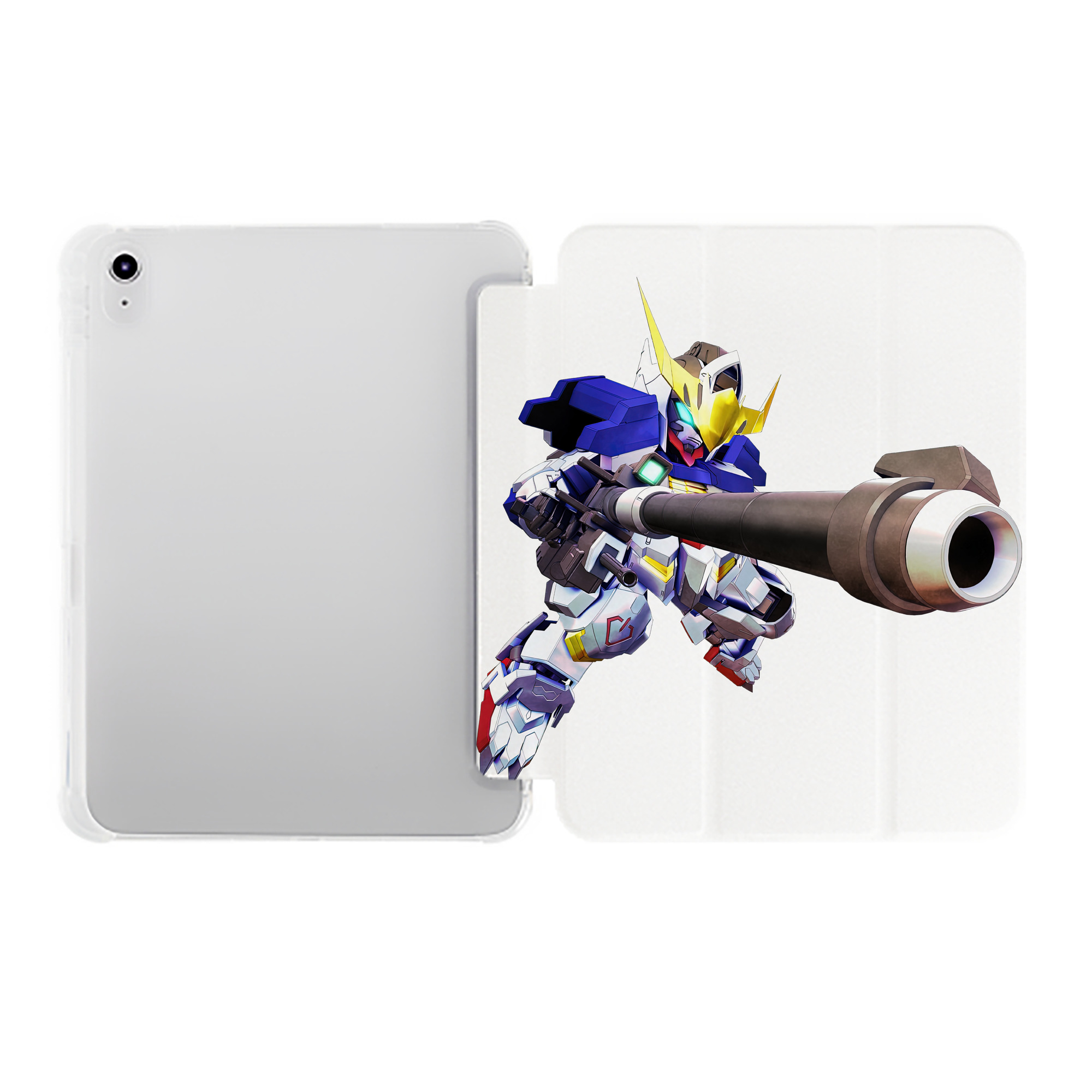 （画像用） 機動戦士ガンダム Mobile Suit Gundam IPad ケース ペン収納付き 三つ折りスタンド PUレザー×シリコン 対応機種9.5/10.5/10.9インチ